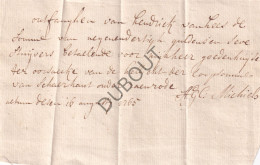 Raenrode -  1765 - Kwitantie Verkoop Schaarhout (V2356) - Manuscritos