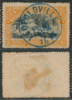 Congo Belge - Mols : N°21 Obl Simple Cercle Bleu "Léopoldville" (1895) - 1884-1894