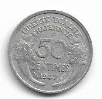 50  Centimes 1947 - 50 Centimes