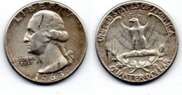 MA 21355 / USA 1/4 Dollar 1963 TTB - 1932-1998: Washington