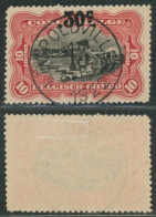 Congo Belge - Mols : N°98 Obl Simple Cercle "Léopoldville" (1922) + Curiosité : Surcharge "15" ! - Usados
