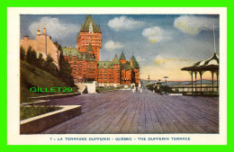 QUÉBEC - LA TERRASSE DUFFERIN - THE DUFFERIN TERRACE - - LORENZO AUDET ENR.  No 7 - - Québec - Château Frontenac