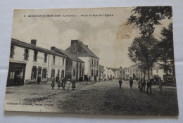 GENESTON-en-MONTBERT (L.I.)   -  PLACE ET RUE DE L'EGLISE - Sonstige & Ohne Zuordnung