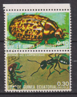 1978 Äquatorial-Guinea, Mi:GQ 1371+1375°, Yt:GQ 115-B+F,  Insekten, Doryphora Sp.+ Carpenter Ant - Guinée Equatoriale