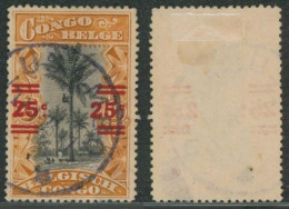 Congo Belge - Mols (récupération) : N°88 Obl Simple Cercle "Lusambo" - Used Stamps