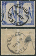 Congo Belge - PA11 En Paire Obl Anormale "Manono" - Used Stamps