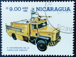 Nicaragua 1985 Camion Incendie Fire Truck Yvert PA1117 O Used - Sapeurs-Pompiers