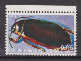 1978 Äquatorial-Guinea, Mi:GQ 1370°, Yt:GQ 115-A, Insekten, (Dytiscus Sp.) Ditisco - Guinée Equatoriale