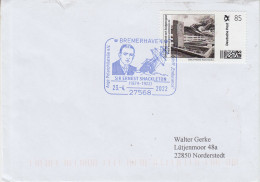 Germany Briefmarke Inviduell Shackletons Grab Auf Südgeorgien Ca Bremerhaven Sir Ernst Shackleton 23.4.2022 (XX190) - Polar Explorers & Famous People