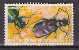 1978 Äquatorial-Guinea, Mi:GQ 1372°, Yt:GQ 115-C, Insekten, Tiger Beetle (Cicindela Silvicola) Sandlaufkäfer - Guinée Equatoriale