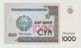Banknote Uzbekistan 1000 Sum 2001 UNC - Uzbekistan