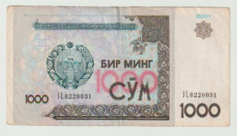 Used Banknote Uzbekistan 1000 Sum 2001 - Uzbekistan