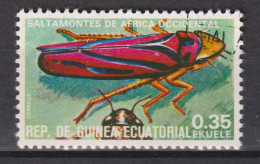 1978 Äquatorial-Guinea, Mi:GQ 1376°, Yt:GQ 115-G, Insekten, Grasshoper (Family Acrididae) Heuschrecke - Guinée Equatoriale