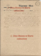 25 MAI 1899 TELEGRAMME GUINEE FRANCAISE HAVAS ST LOUIS EXPLOITATION COLONIES RUSSE ASSURE SECURITE LA CAIRE BAT KHALIFA - Documenti Storici