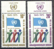 UNO NEW YORK 1975 Mi-Nr. 283/84 ** MNH - Ongebruikt