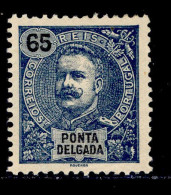 ! ! Ponta Delgada - 1898 D. Carlos 65 R - Af. 30 - MH - Ponta Delgada