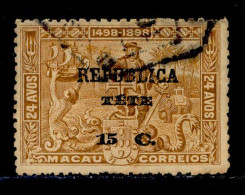 ! ! Tete - 1913 Vasco Gama On Macau 15 C - Af. 16 - Used - Tete