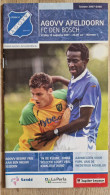 Programme AGOVV Apeldoorn - FC Den Bosch - 10.8.2007 - Holland - Program - Football - Habillement, Souvenirs & Autres
