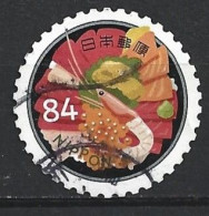 JAPON DE 2019 N°9498 .MON VOYAGE V. ASSIETTE DE FRUITS DE MER - Used Stamps