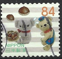 JAPON DE 2019 N°9533 .POSKUMA ET SES AMIS . POSUKUMA PONKOARA ET CHATAIGNES - Oblitérés