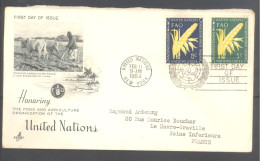 Lettre Entière 1er Jour 9 Mai 1954 - The Food And Agricultiure Organization Of The United Nations (cachet New York) - Storia Postale