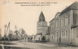 Tortefontaine * école , Mairie Et église Du Village * Place Et Monument Des Soldats Morts Pour La Patrie - Andere & Zonder Classificatie