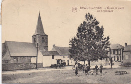 Erquelinnes - L' Eglise Et Place Du Béguinage - Taxe - Erquelinnes