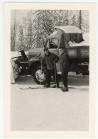 Photo Camion Chasse Neige, Homme Sur Ski, Neige - Benne Marrel, André Borie Entreprise Travaux Public - Cars