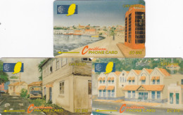 Grenada 3 Phonecards GPT - - - City, Building - Grenade