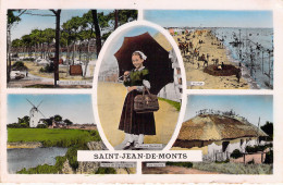 FRANCE - 85 - LES SABLES D'OLONNE - La Pêche Aux Crabes Dans Les Rochers - Carte Postale Ancienne - Other & Unclassified