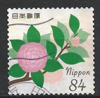 JAPON DE 2020 N°9785. TIMBRES DE SALUTATIONS PRINTEMPS. CAMELIA - Used Stamps