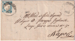 1862 27 Gen 2 Gr. Sass 20ea Su Lettera Da Monopoli X Napoli Cv 6250 - Neapel