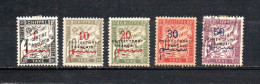 Marruecos   1915  .-   Y&T   Nº    17-19/22    Taxa - Timbres-taxe