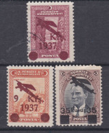 Turquie P. A. N° 6 O + 7 / 8 X Les 3 Valeurs Trace De Charnière Ou Oblitérés Sinon TB - Airmail