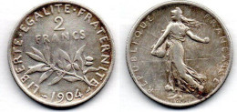MA 21422 / 2 Francs 1904 TB+ - 2 Francs