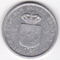 Congo Belge Et Ruanda-Urundi 5 Francs 1956 DB , En Aluminium, KM# 3 - 1951-1960: Baudouin I.