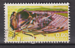 1978 Äquatorial-Guinea, Mi:GQ 1381°, Yt:GQ 115-M, Insekten, Cicada (Family Cicadidae) Zikade - Guinée Equatoriale