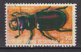 1978 Äquatorial-Guinea, Mi:GQ 1385°, Yt:GQ PA99-B, Insekten, Stag Beetle (Lucanus Cervus) Hirschkäfer - Guinée Equatoriale