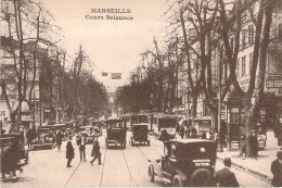 FRANCE - 13 - MARSEILLE - Cours Belsunce - Automobile - Carte Postale Ancienne - Ohne Zuordnung