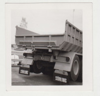 Old Heavy Truck, Dump Truck Rear View, Vintage Orig Square Photo 8.8x9cm. (33753) - Cars