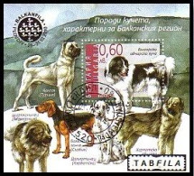 BULGARIA - 2010 - Chiens - Bl Used (O) Deficite Tir. 6500 - Gebraucht