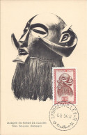 CONGO BELGE - CARTE MAXIMUM - Yvert N° 291A - ART INDIGENE - MASQUE - Covers & Documents