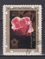 1976 Äquatorial-Guinea, Mi:GQ 858°, Yt:GQ PA61,  American Bicentenary (V) (animals And Plants), Rose - Guinée Equatoriale