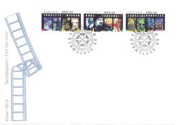 Norway Norge 1996   Centenary Of Cinema In Norway.  1215 - 1217 FDC - Lettres & Documents