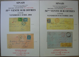 VENTES SINAIS 2004  2 Catalogues De Vente - Auktionskataloge