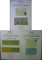 VENTES SINAIS 2006  3 Catalogues De Vente - Auktionskataloge