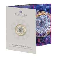 2 POUNDS GREAT BRITAIN 2022 CELEBRATE 25 YEARS OF THE ICONIC £2 COIN - 2 LIBRAS GRAN BRETAÑA GB - NEUF - NEW - 2 Pounds