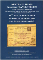 VENTES SINAIS TREVISO 2019  1 Catalogue De Vente - Catalogues For Auction Houses