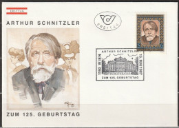 Österreich 1987 FDC Mi-Nr.1883  125.Geb. Arthur Schnitzler ( ö 499) Versandkosten 1,00€-1,20€ - FDC
