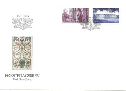 Norway Norge 1998 150th Anniversary Of The Royal Palace, Oslo 1295 - 1296 FDC - Briefe U. Dokumente